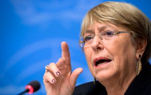 “Having monitored the crisis in Chile since it began, I have decided to send a verification mission”, said head of UN Human Rights Council Michelle Bachelet