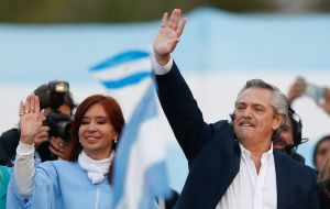 The winning ticket of Alberto Fernandez and ex president Cristina Fernández managed 48% of the vote while Macri's frustrated reelection bid 41%