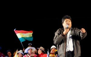 Morales was re-elected in an election that was marred by a sudden and unexplained shift in the vote tally that benefitted the 60-year-old socialist leader.