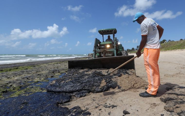 Brazilian authorities on Friday claimed that a Greek-flagged ship carrying Venezuelan crude was the source of the crude oil tarring Brazil’s coastline