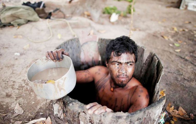 Paulo Paulino Guajajara (in pic) and another tribesman, Laercio Guajajara, were ambushed by loggers as they patrolled the Arariboia territory in Maranhao.