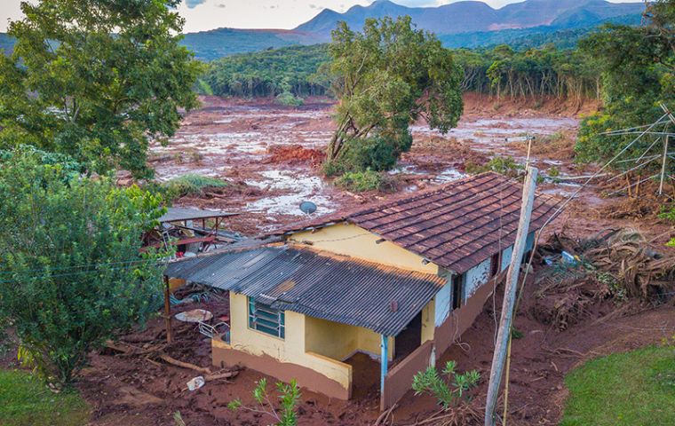 The Jan 25 dam breach in Minas Gerais spewed millions of tons of mining waste across the countryside, leaving 270 people dead or missing