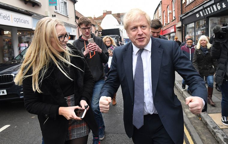 BBC reported that Johnson diverted to a different bakery and carried out campaigning activities