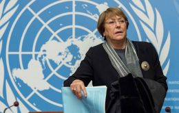  United Nations High Commissioner for Human Rights Michelle Bachelet (file).