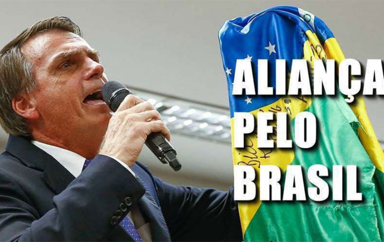 It's the ninth time that the 64-year-old Bolsonaro, a former army captain, has changed parties in his three-decade political career