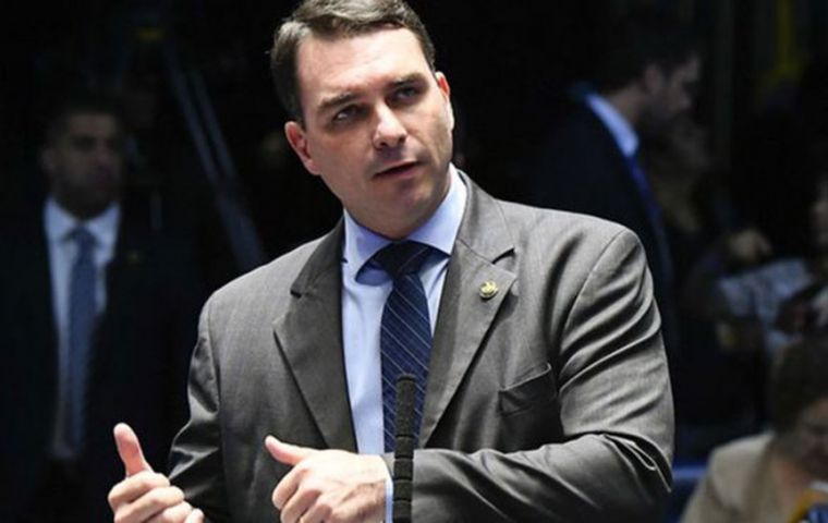 Flavio Bolsonaro has been under investigation for alleged irregular bank account movements in Rio de Janeiro when he was a state legislator.