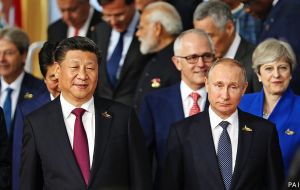 Putin and Xi are to inaugurate by video link-up the “Power of Siberia” pipeline, sending Siberian gas to China in a move that will strengthen their ties