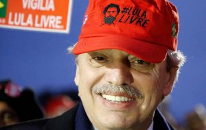 Alberto Fernandez supported ex president Lula da Silva, who faces several corruption charges, saying he is a “political prisoner”
