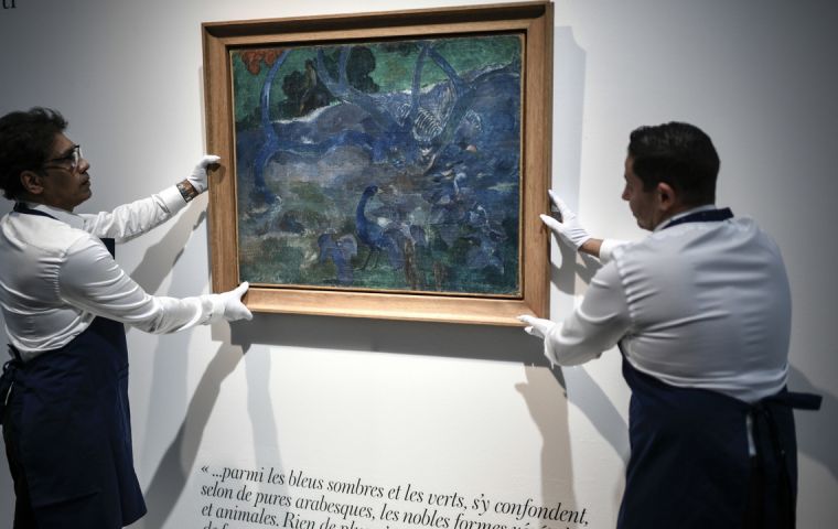  The 1897 painting, “Te Bourao II” or “tree” in the local Tahitian language, had been expected to go for around €5 million to €7 million.