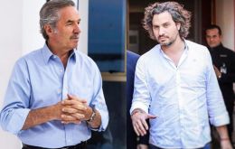 Santiago Cafiero, heir to a historic Peronist family, will likely be Cabinet chief, and ex Buenos Aires governor Felipe Solá (L) will take on the role of foreign minister.