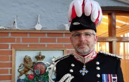 Falklands' Governor Nigel Phillips CBE with his traditional costume 