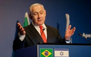 Netanyahu issued a statement saying Eduardo Bolsonaro told him they had “committed to moving Brazil's embassy to Jerusalem in 2020”.