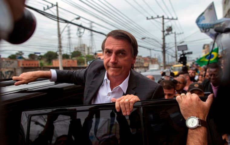 “I never imagined that I'd be president. No one gave us victory, but I think it was God's will. He saved my life first, then he gave me that mandate,” Bolsonaro said