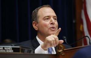 “What is at risk here is the very idea of America,” said Adam Schiff, the lawmaker who headed the impeachment inquiry, ahead of the vote.