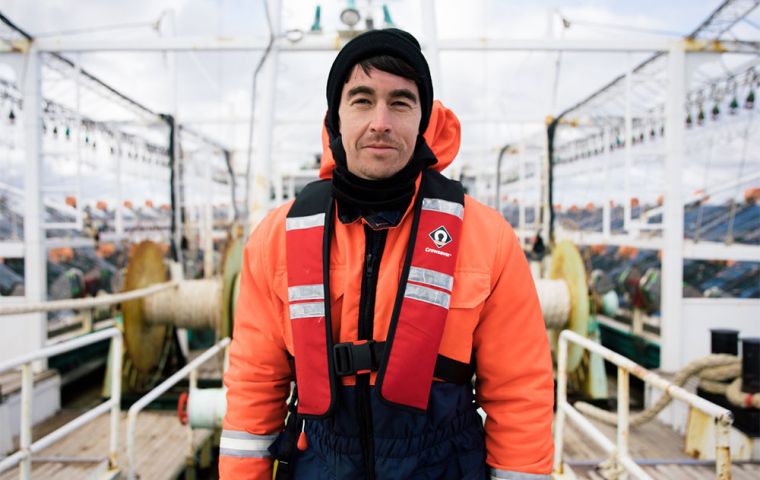 Fortuna Director James Wallace at the port of Kaohsiung where jiggers were surveyed 