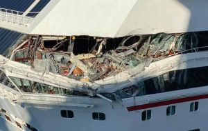 The collision caused extensive damage to Carnival Glory. While maneuvering, the vessel also was very near to striking Royal Caribbean’s Oasis of the Seas