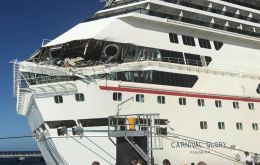 The initial incident, which Carnival is referring to as an allision as opposed to a collision, took place on Friday morning at approximately 8:50 a.m.