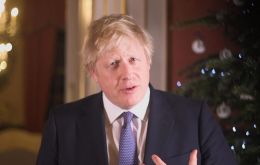 “Hi folks, Boris Johnson here, taking a moment to wish you all a merry little Christmas,” he said in a video message filmed in front of a tree with baubles