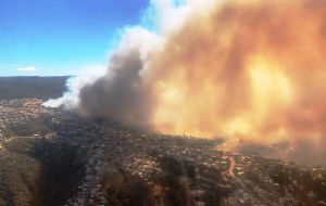 Chilean Interior Minister Gonzalo Blumel said Wednesday that there are indications that the fires “could have been intentional”