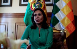 Interior minister Murillo said he would ask interim Bolivian president Jeanine Anez and Foreign Minister Karen Longaric to order the expulsion of Spanish diplomats