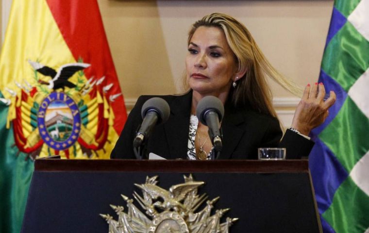 President Añez declared non grata Mexican ambassador Maria Teresa Mercado, Spain's charge d'affaires Cristina Borreguero, and consul Alvaro Fernandez