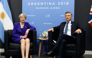 Macri was praised for going ahead with the Humanitarian Plan to identify Argentine soldiers' remains buried in the Falklands 