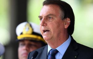 “We don't accept terrorism. If we have a terrorist in Brazil, we would deliver him” to justice, Bolsonaro told journalists in Brasilia.