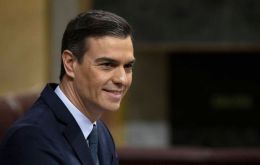 Socialist leader Pedro Sanchez, 47, had 167 lawmakers backing him and 165 against, to win a decisive second round of voting