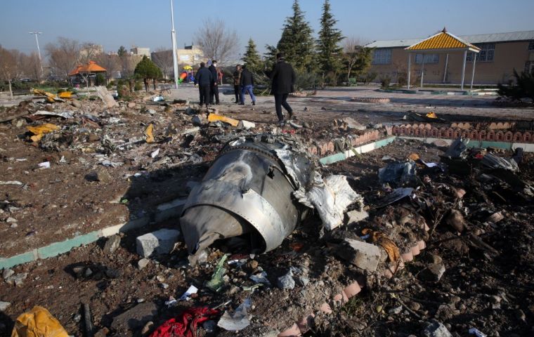 The Ukraine International Airline jet crashed shortly after takeoff from Teheran, killing all 176 people on board.