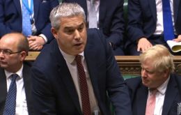  “It is time to get Brexit done. This bill does so,” Brexit minister Stephen Barclay told lawmakers, summing up hours of debate in parliament. (Pic Reuters)