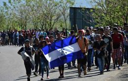 Guatemala's president Alejandro Giammattei, revealed Mexico's Foreign Minister Marcelo Ebrard had told him Mexico would not allow the new caravan to pass.