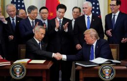 Trump signed a deal with China this week that ends the escalation but leaves in place tariffs on two thirds of the goods imported from the Asian economic power.