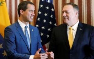 Pompeo referred to Mr Guaidó as president as the US and more than 60 other nations have recognized him as the legitimate leader.