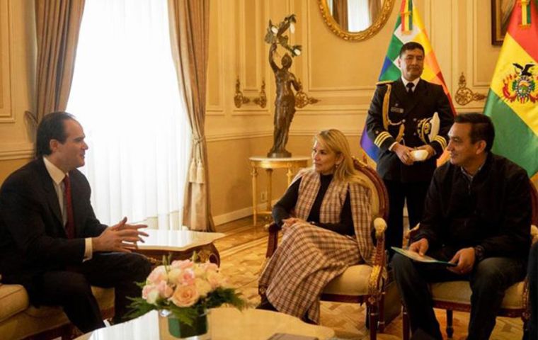  Claver-Carone made the comments in Bolivia, where he met with interim president Jeannine Añez, whose government took over after Morales’s departure 