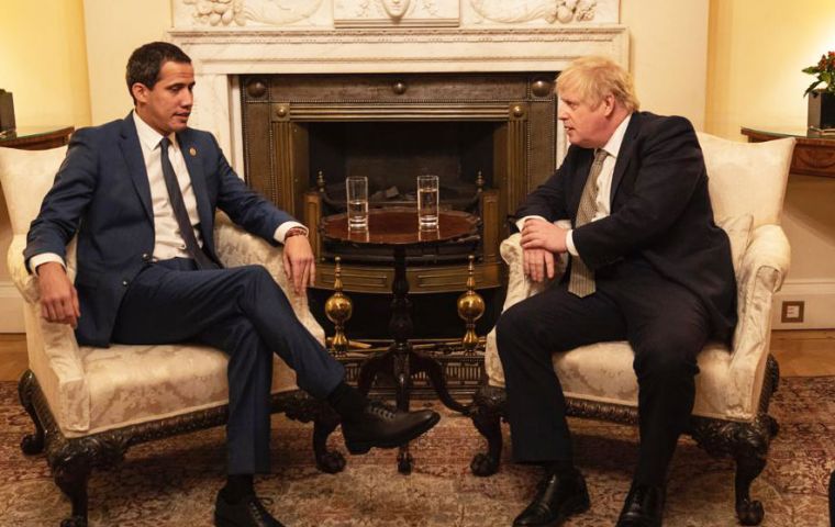 “Cowardly dictatorship!” tweeted Mr Guaidó, who held talks with Prime Minister Boris Johnson in London