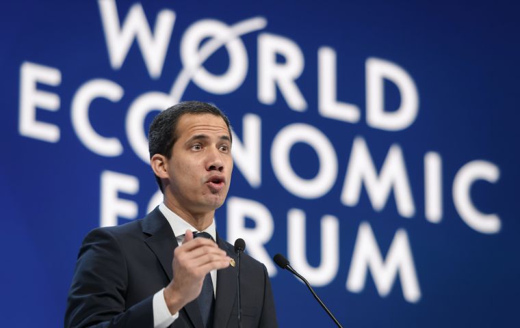 “The first thing to do is to stop the illegal traffic of gold. We need to protect indigenous population. It is blood gold,” Guaido said at Davos 