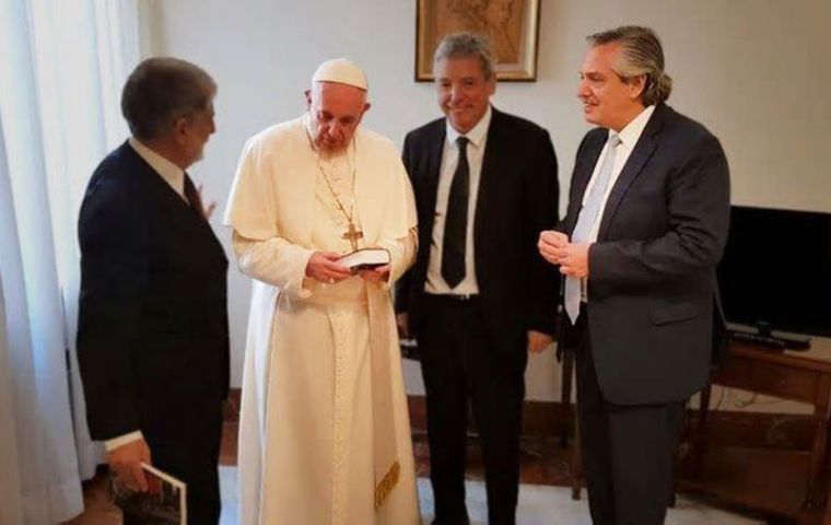 Alberto Fernandez is scheduled to meet Pope Francis, Merkel, Macron, Sanchez during a week trip to Europe 