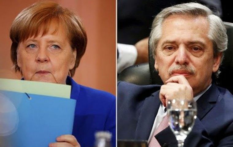 At the meeting with Merkel, Fernandez will be accompanied by Economy minister Martin Guzmán who is working on a plan to present Argentine creditors