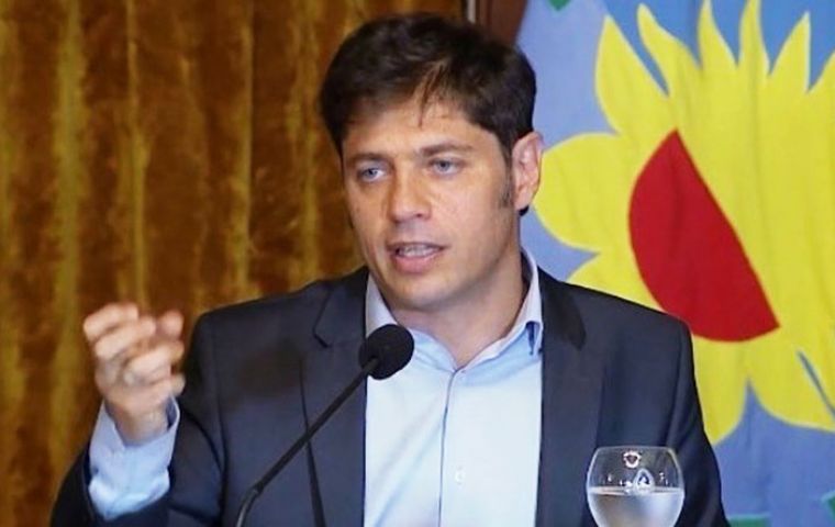 Provincial governor, Axel Kicillof, said the province would use recently received resources from the local market to make the principal and interest payments