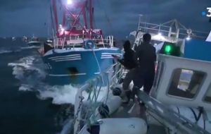 Last year, French fishermen allegedly attacked Devon-based fishing boats with petrol bombs, as a shellfish 'war' hotted up in the English Channel.