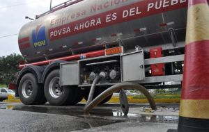 Venezuela's own low fuel production was another reason for the decline in shipments. PDVSA has been forced to rely more on imported products