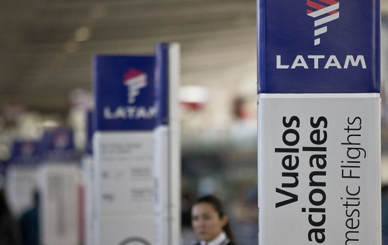 The father filed the negligence lawsuit Monday against LATAM Airlines in federal court in Orlando, Florida.