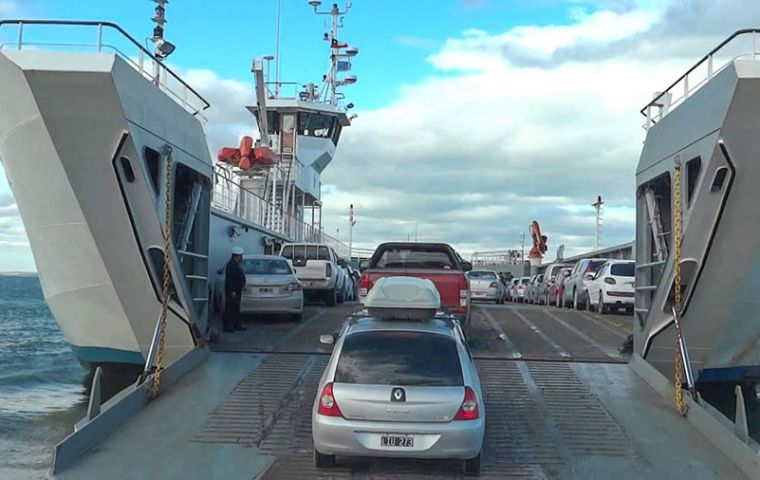 The ferry would leave from Puerto San Julian and link with Rio Grande in Tierra del Fuego