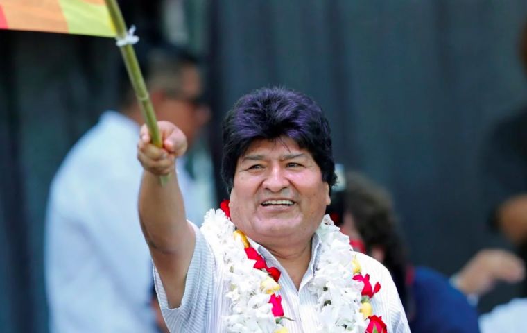 The Bolivian leader and ex president Evo Morales 