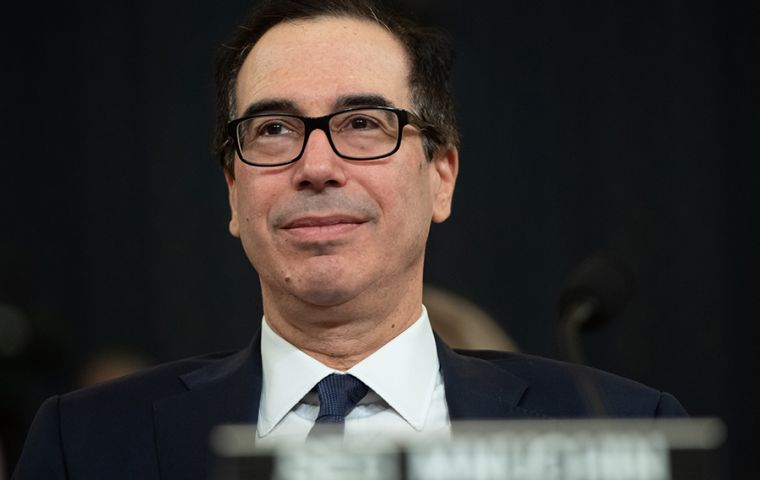 “I very much support the Fed’s decision ... I think they did the right thing getting ahead of this,” Mnuchin told a House of Representatives’ Committee