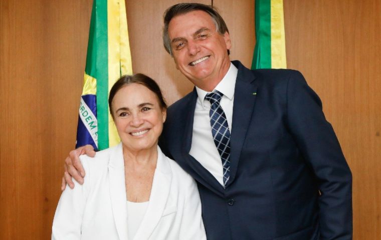 On his fifth culture secretary in just over a year, Bolsonaro tapped Regina Duarte, a soap opera actress, to restore calm at the controversial post of his administration