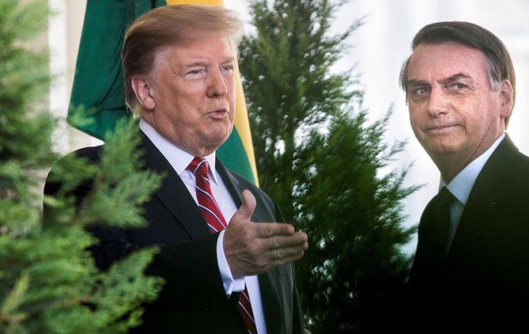Trump on Friday told reporters Bolsonaro “wanted to have dinner.” The meeting is expected to be closed to the press without any public statements
