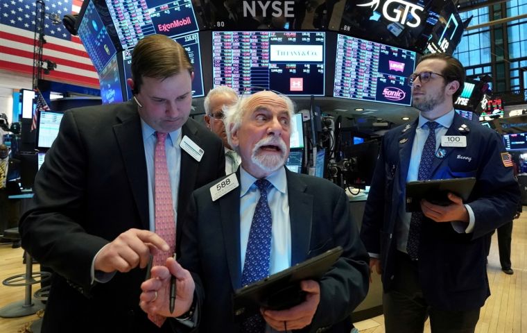 Major US indices plunged more than 7%  with the Dow finishing more than 2,000 points lower in its worst session since 2008, following a 15-minute halt to trading