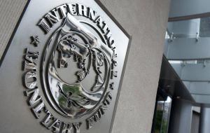 An IMF spokesperson said the request can't be considered because there was no clarity among its 189 members on who it recognizes as Venezuela's rightful leader