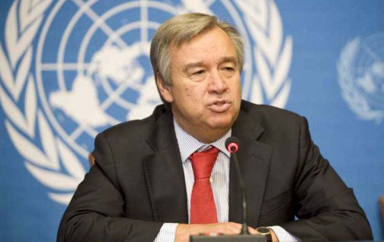 Water is the primary medium through which we perceive the effects of climate disruption, said UN Secretary General Antonio Guterres 